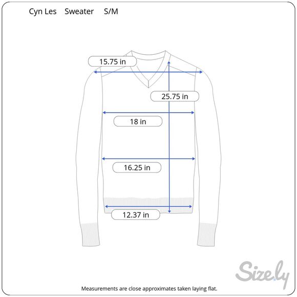 Cyn Les Womens Pullover Sweater Size S-M Ivory Embroidered Butterflies V-Neck - Picture 9 of 9